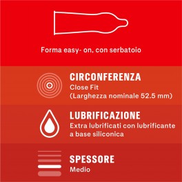 Preservativi Durex Love Extra Lube - Scatola 6 pezzi