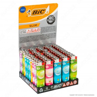 Bic Slim J23 Medio Fantasia Travel Dream - Box da 50 Accendini