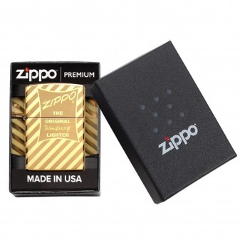 Accendino Zippo Mod. 49075 Vintage Zippo Box Top - Ricaricabile