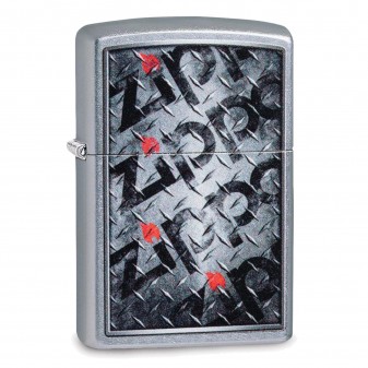 Accendino Zippo Mod. 29838 Diamond Plate Zippo Design - Ricaricabile Antivento