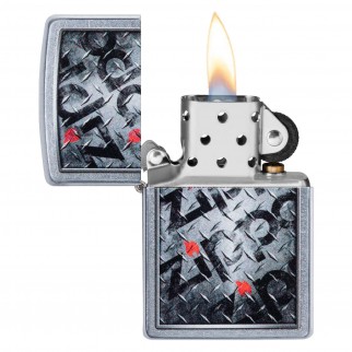 Accendino Zippo Mod. 29838 Diamond Plate Zippo Design - Ricaricabile