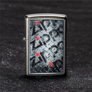 Accendino Zippo Mod. 29838 Diamond Plate Zippo Design - Ricaricabile