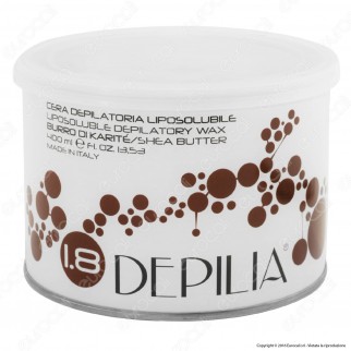 Depilia 1.8 Burro di Karitè Cera Depilatoria Liposolubile per Ceretta