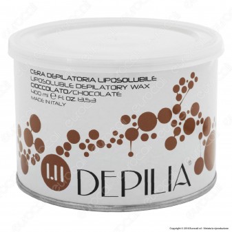 Depilia 1.11 Cioccolato Cera Depilatoria Liposolubile per Ceretta - 1
