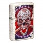 Accendino Zippo Mod. 49410 Skull Design - Ricaricabile Antivento
