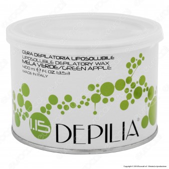 Depilia 1.15 Mela Verde Cera Depilatoria Liposolubile per Ceretta - 1