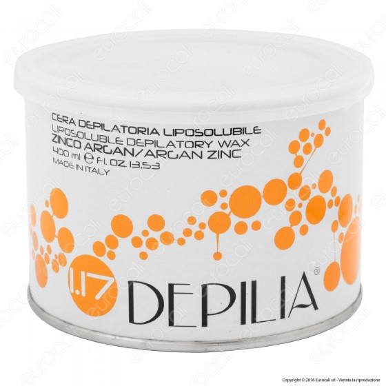 Depilia 1.17 Zinco Argan Cera Depilatoria Liposolubile per Ceretta - Depilia 1.17 Zinco Argan Cera Depilatoria Liposolubile per Ceretta -