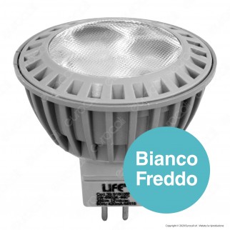 Life Lampadina LED GU5.3 (MR16) 5W 12V Faretto Spotlight - mod. 39.916035F
