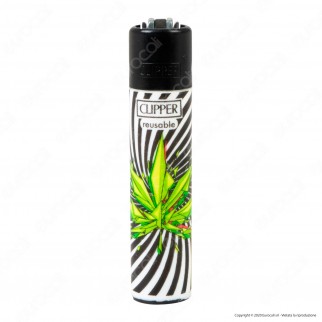 Clipper Large Fantasia Broken Leaves - Box da 48 Accendini [TERMINATO]