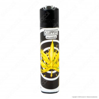 Clipper Large Fantasia Broken Leaves - Box da 48 Accendini [TERMINATO]