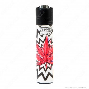 Clipper Large Fantasia Broken Leaves - Box da 48 Accendini [TERMINATO]