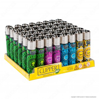 Clipper Large Fantasia Alien Mandalas - Box da 48 Accendini