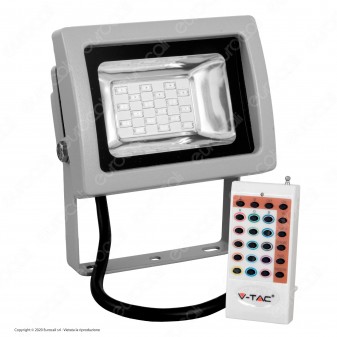 V-Tac VT-4711 RGB Multicolore Faretto LED 10W da Esterno con