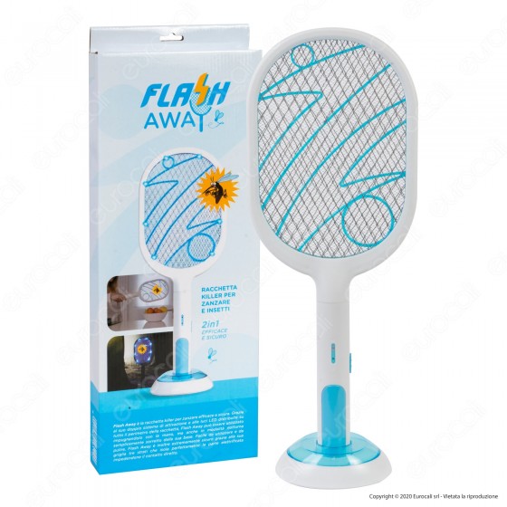 Intergross Flash Away Racchetta Killer per Zanzare e Insetti con Intergross Flash Away Racchetta Killer per Zanzare e Insetti con