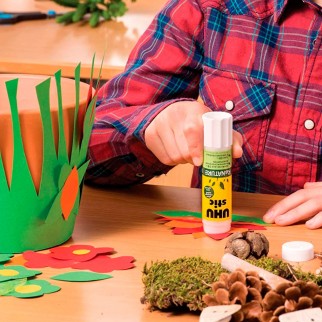 UHU Colla Stick ReNature Ecofriendly - 12 Tubetti da 8,2g