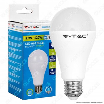 V-Tac VT-2017 Lampadina LED E27 17W Bulb A65 - SKU 4396 / 4397 / 4398