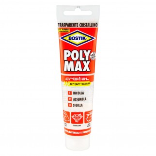 Bostik Poly Max Cristal Express Sigillante e Adesivo Super Rapido - 1
