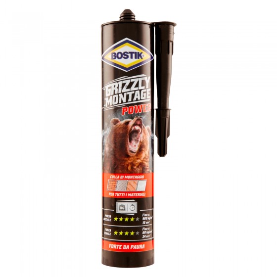 Bostik Grizzly Power Adesivo di Montaggio Universale con Applicatore Bostik Grizzly Power Adesivo di Montaggio Universale con Applicatore
