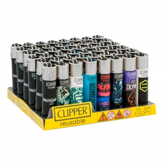 Clipper Large Fantasia Dollynoire - Box da 48 Accendini [TERMINATO]