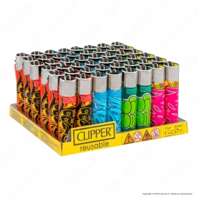 Clipper Large Fantasia Graffiti - Box da 48 Accendini [TERMINATO]