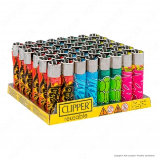 Clipper Large Fantasia Graffiti - Box da 48 Accendini [TERMINATO]