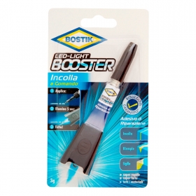 Bostik LED Light Booster Adesivo Universale con Luce UV - 1 Tubetto