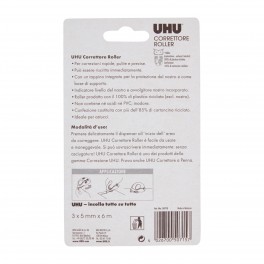 UHU Correttore Mini Roller per Carta Stampata o Scritta a Mano - 1