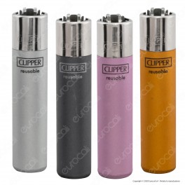Clipper Large Fantasia Metallic - 4 Accendini