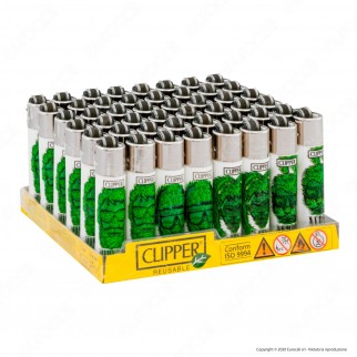 Clipper Micro Fantasia Weed Silhouettes - Box da 48 Accendini