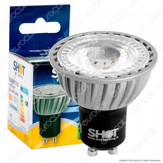 Bot Lighting Shot Lampadina LED GU10 6,5W Faretto Spotlight COB Bot Lighting Shot Lampadina LED GU10 6,5W Faretto Spotlight COB