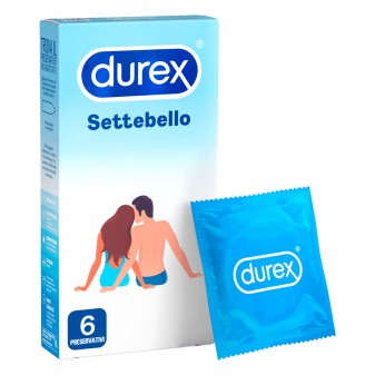 Preservativi Durex Settebello Classico - Scatola da 6 Pezzi