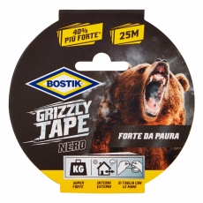 Bostik Grizzly Tape Nastro Nero Telato in PE Impermeabile - 1 Rotolo