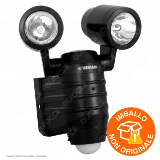 Velamp IS352 Faro LED 2x5W a Batteria con Sensore di Movimento - mod.