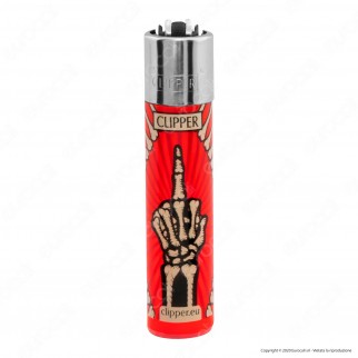 Clipper Large Fantasia Skeleton Fingers - Box da 48 Accendini