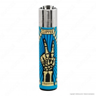 Clipper Large Fantasia Skeleton Fingers - Box da 48 Accendini
