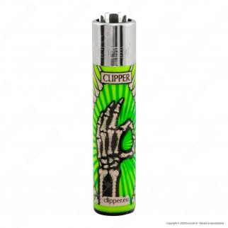 Clipper Large Fantasia Skeleton Fingers - Box da 48 Accendini