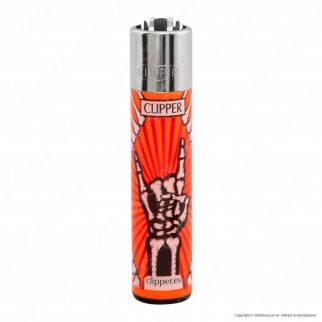 Clipper Large Fantasia Skeleton Fingers - Box da 48 Accendini