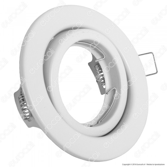 V-Tac VT-7227 Portafaretto Orientabile Rotondo da Incasso per V-Tac VT-7227 Portafaretto Orientabile Rotondo da Incasso per