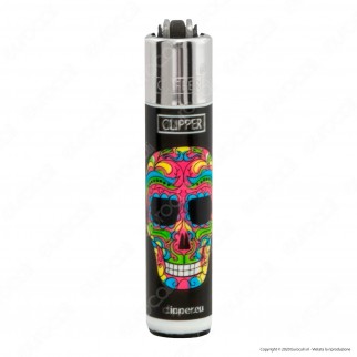 Clipper Micro Fantasia Happy Skulls - Box da 48 Accendini [TERMINATO]