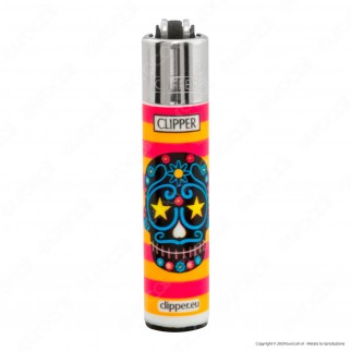 Clipper Micro Fantasia Happy Skulls - Box da 48 Accendini [TERMINATO]