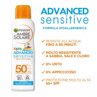 Garnier Ambre Solaire Kids Advanced Sensitive SPF 50+ Spray Anti