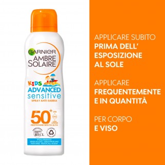 Garnier Ambre Solaire Kids Advanced Sensitive SPF 50+ Spray Anti