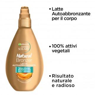 Garnier Ambre Solaire Natural Bronzer Latte Autoabbronzante con Olio