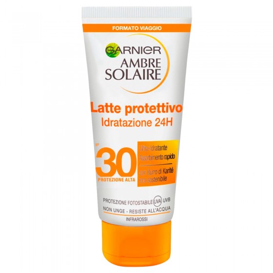 Garnier Ambre Solaire Latte Protettivo Idratazione 24h SPF 30