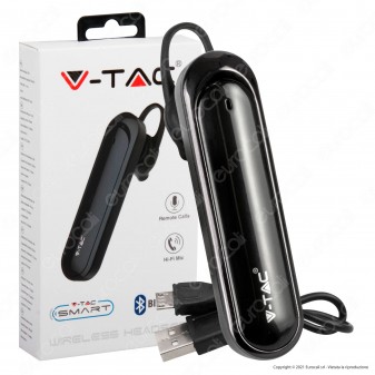 V-Tac VT-6800 Auricolare Bluetooth Headset Colore Nero - SKU 7702