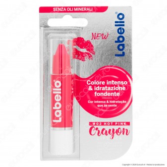 Labello Crayon Lipstick Hot Pink Matitone Labbra Colora e Idrata -