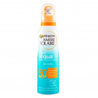 Garnier Ambre Solaire Acqua UV SPF 50 Spray Nebulizzatore Protezione