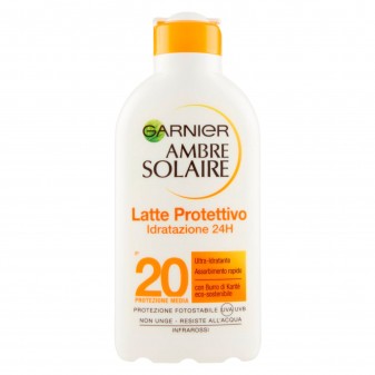 Garnier Ambre Solaire Latte Protettivo Idratazione 24h SPF 20