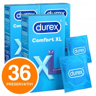 Preservativi Durex Comfort XL Extra Large Extra Lubrificati - 36