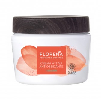 Florena Fermented Skincare Crema Attiva Antiossidante Naturale con Portulaca e Lactobacillus - Barattolo da 50 ml